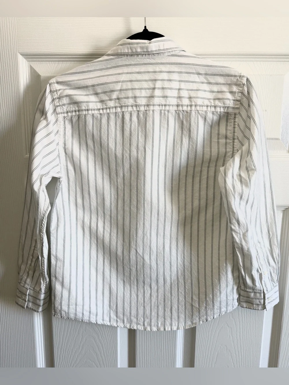 Zara Kids White  Shirt with Thin Blue Pinstripes
